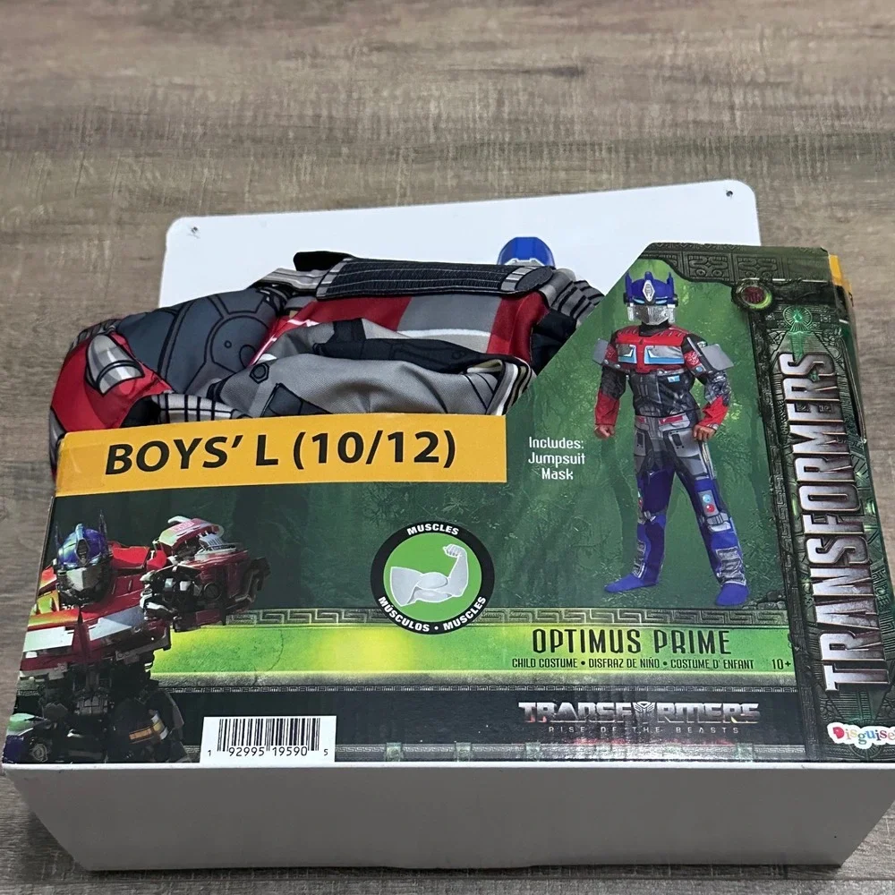 Transformers Rise of the Beasts Optimus Prime Muscle Costume Boys Large 10/12
